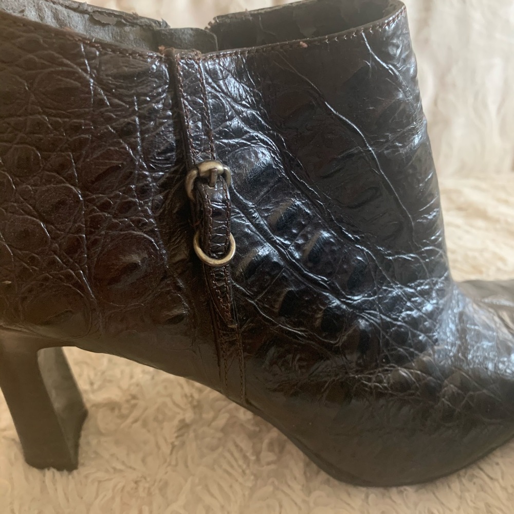 Bandolino faux croc boots